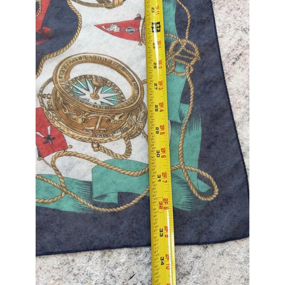 Royal Nautical Womens Scarf Made In Italy Ships Travel Cruise Classy EUC